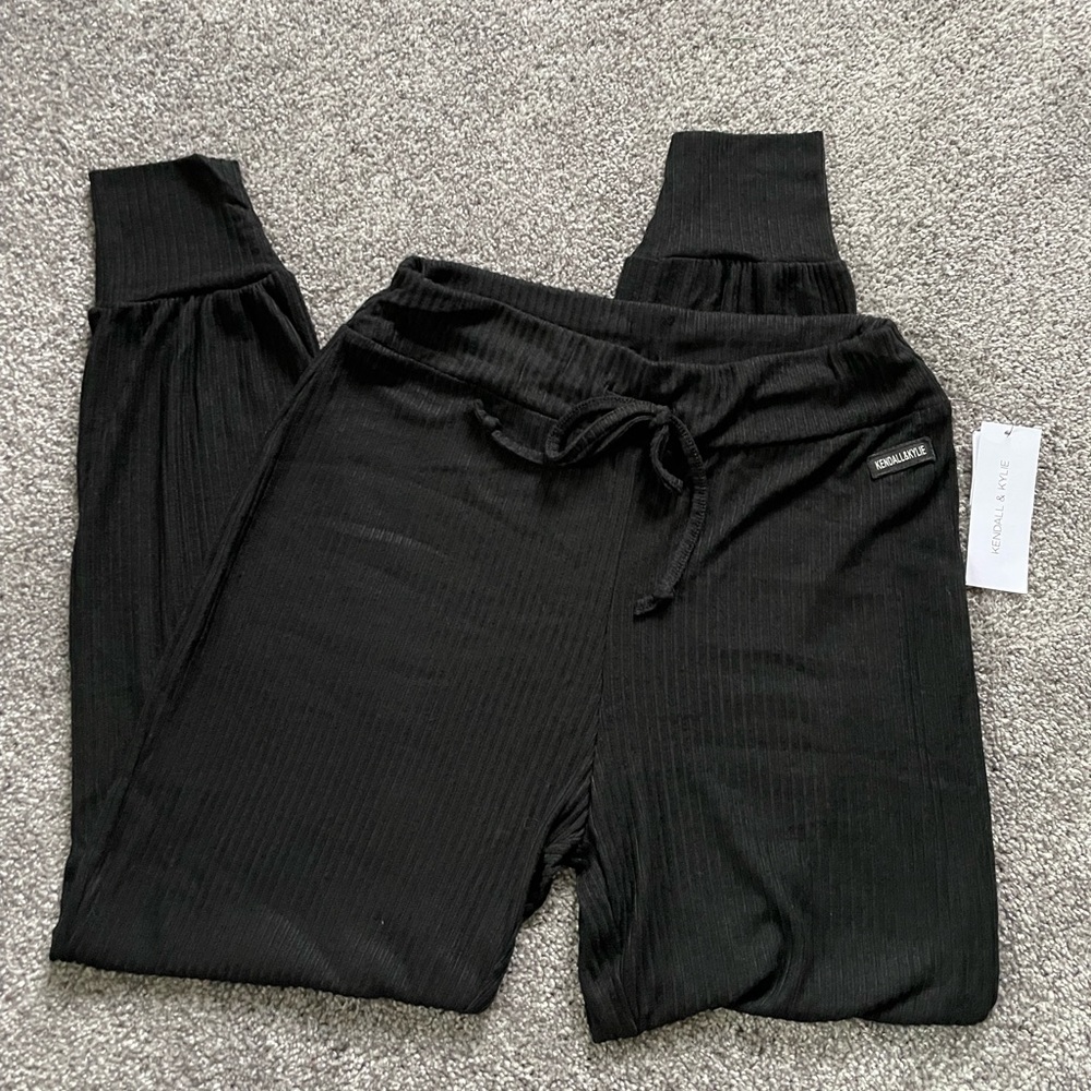 Kendall & Kylie Black Joggers Womens M